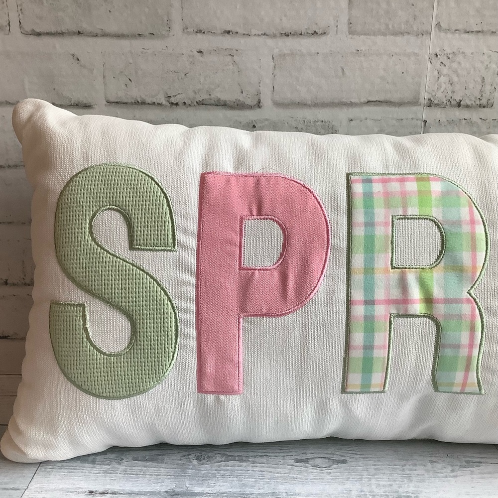 Spring Time Pastel Spring Pillow - Picture 2 of 4